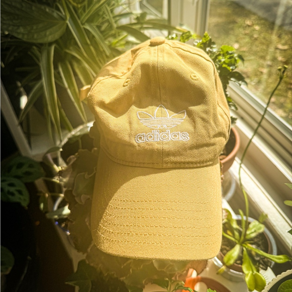 Adidas baseball cap goldenrod yellow